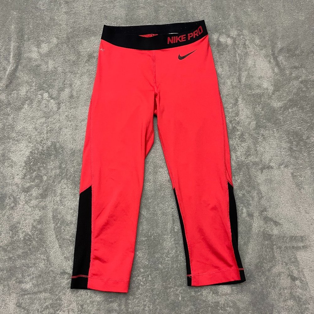 Nike Pro White Black Camo Leggings Womens Medium